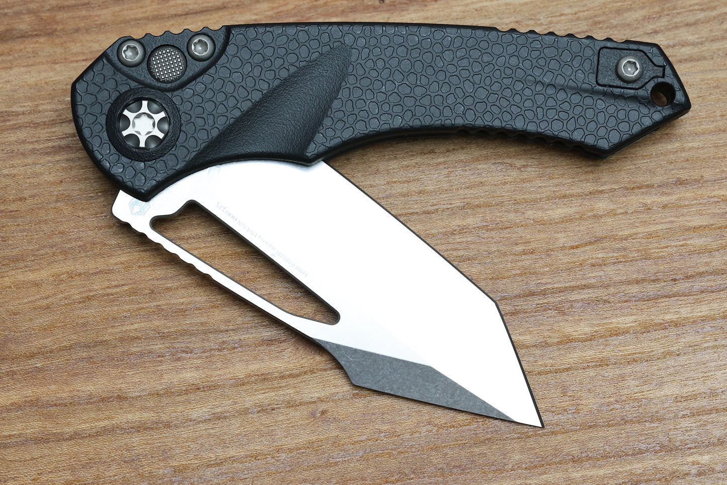 HERETIC KNIVES MINI PARIAH MANUAL BUTTON LOCK FOLDING KNIFE 3.3" MAGNACUT STONEWASH TANTO H053-2A