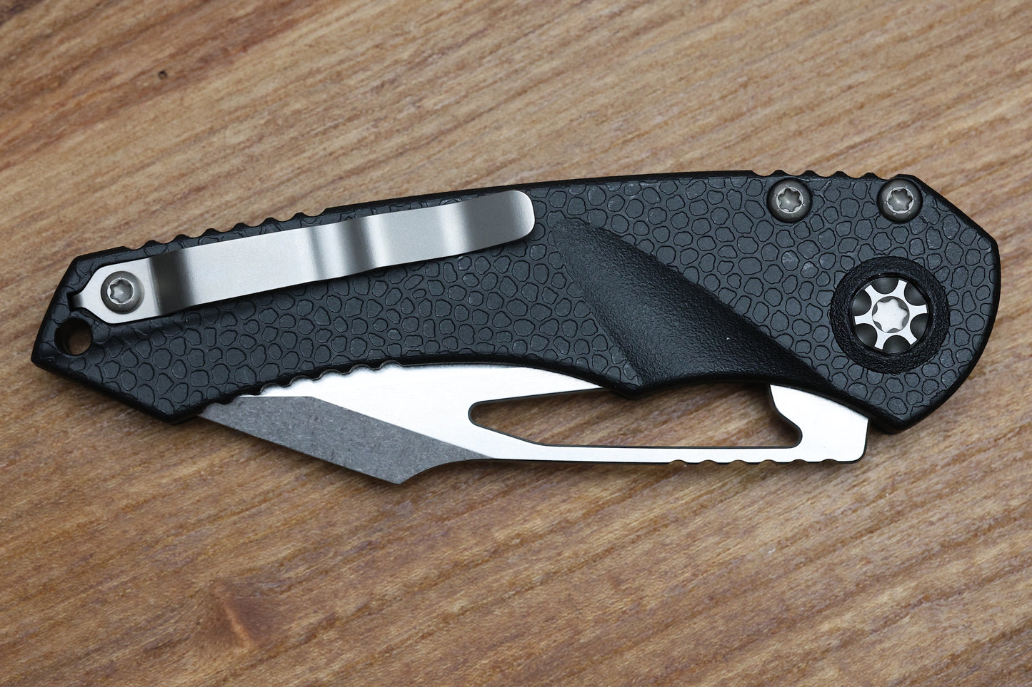 HERETIC KNIVES MINI PARIAH MANUAL BUTTON LOCK FOLDING KNIFE 3.3" MAGNACUT STONEWASH TANTO H053-2A