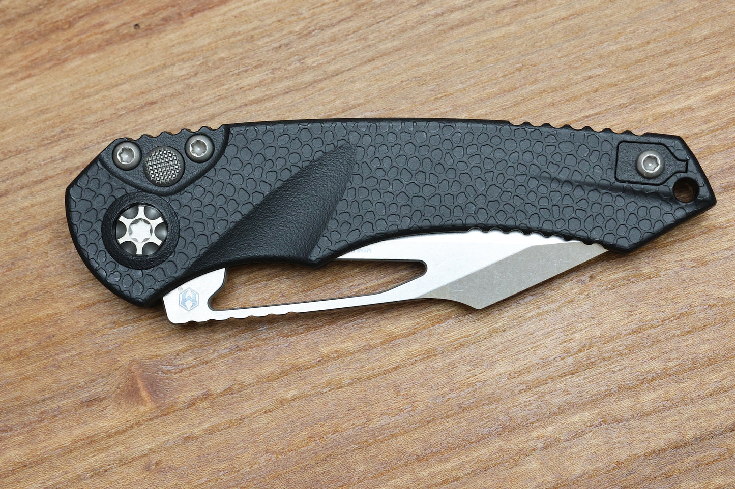 HERETIC KNIVES MINI PARIAH MANUAL BUTTON LOCK FOLDING KNIFE 3.3" MAGNACUT STONEWASH TANTO H053-2A