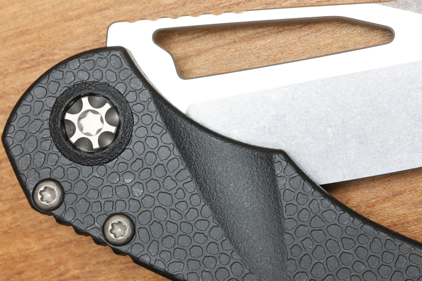 HERETIC KNIVES MINI PARIAH MANUAL BUTTON LOCK FOLDING KNIFE 3.3" MAGNACUT STONEWASH TANTO H053-2A