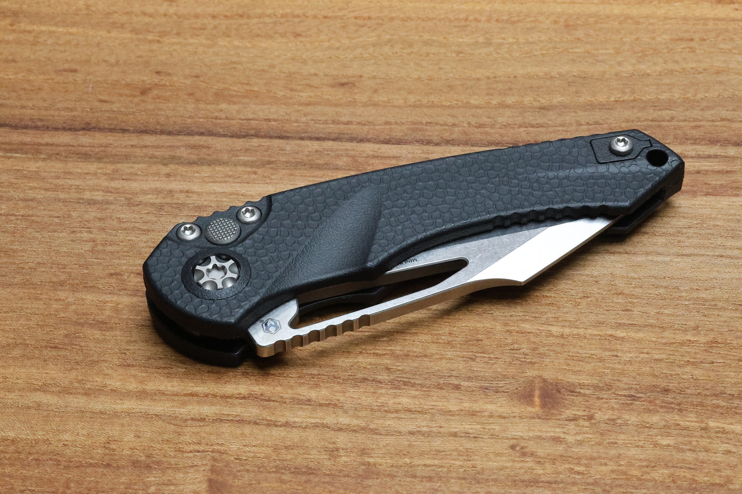 HERETIC KNIVES MINI PARIAH MANUAL BUTTON LOCK FOLDING KNIFE 3.3" MAGNACUT STONEWASH TANTO H053-2A