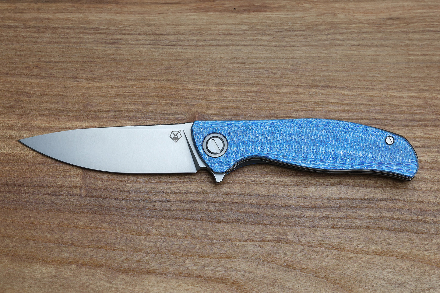 SHIROGOROV F3 - ELMAX BLADE - BLUE ALUTEX HANDLE - MRBS