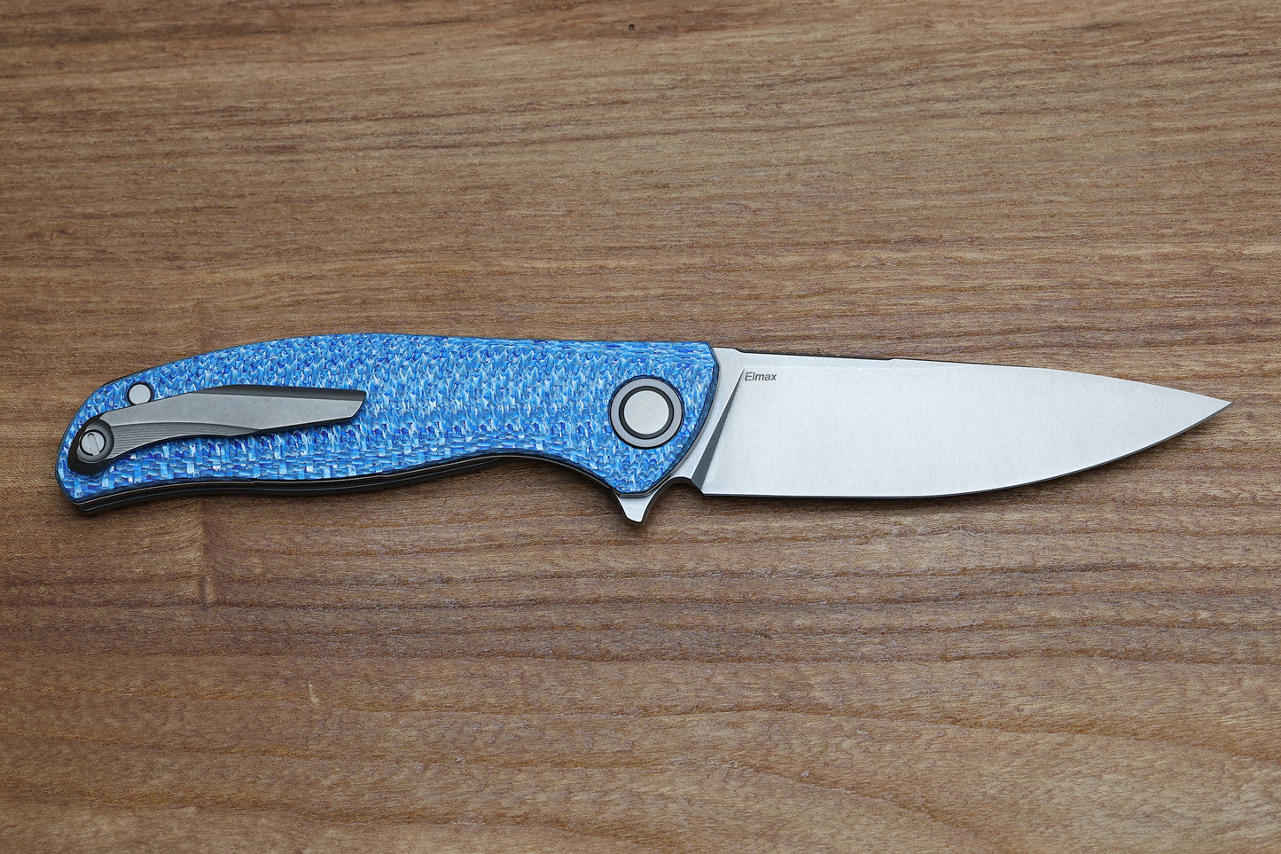 SHIROGOROV F3 - ELMAX BLADE - BLUE ALUTEX HANDLE - MRBS