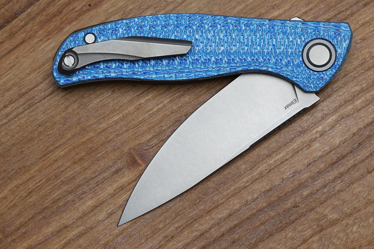 SHIROGOROV F3 - ELMAX BLADE - BLUE ALUTEX HANDLE - MRBS