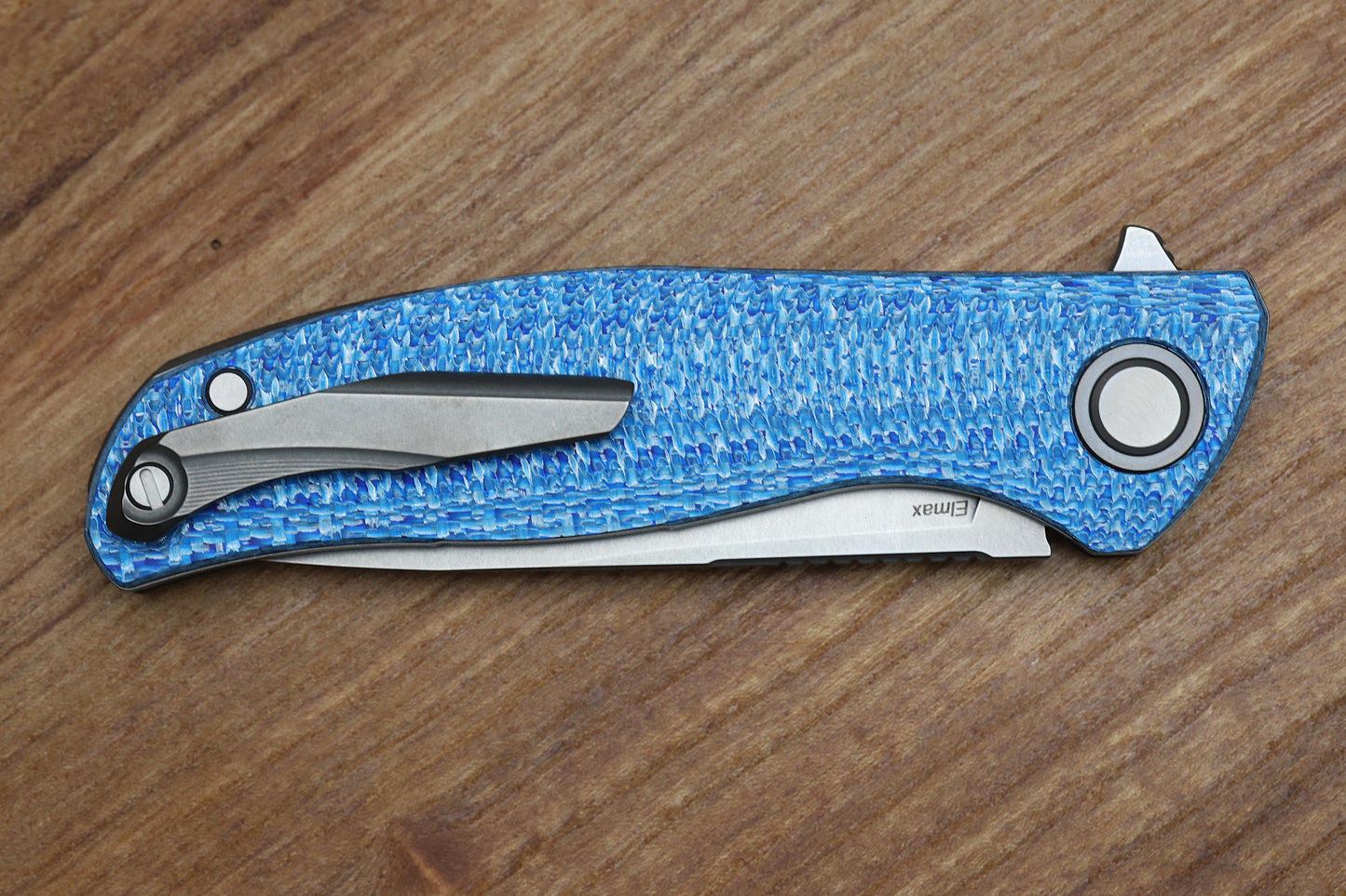 SHIROGOROV F3 - ELMAX BLADE - BLUE ALUTEX HANDLE - MRBS