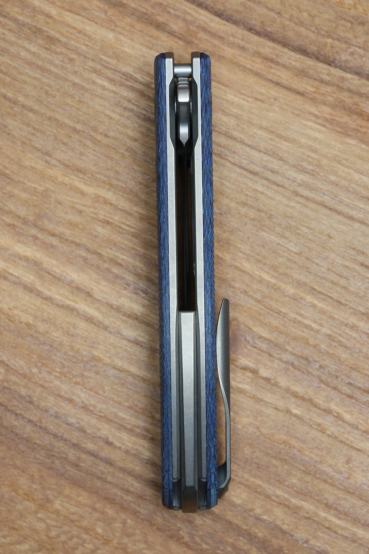 SHIROGOROV F3 - ELMAX BLADE - BLUE ALUTEX HANDLE - MRBS