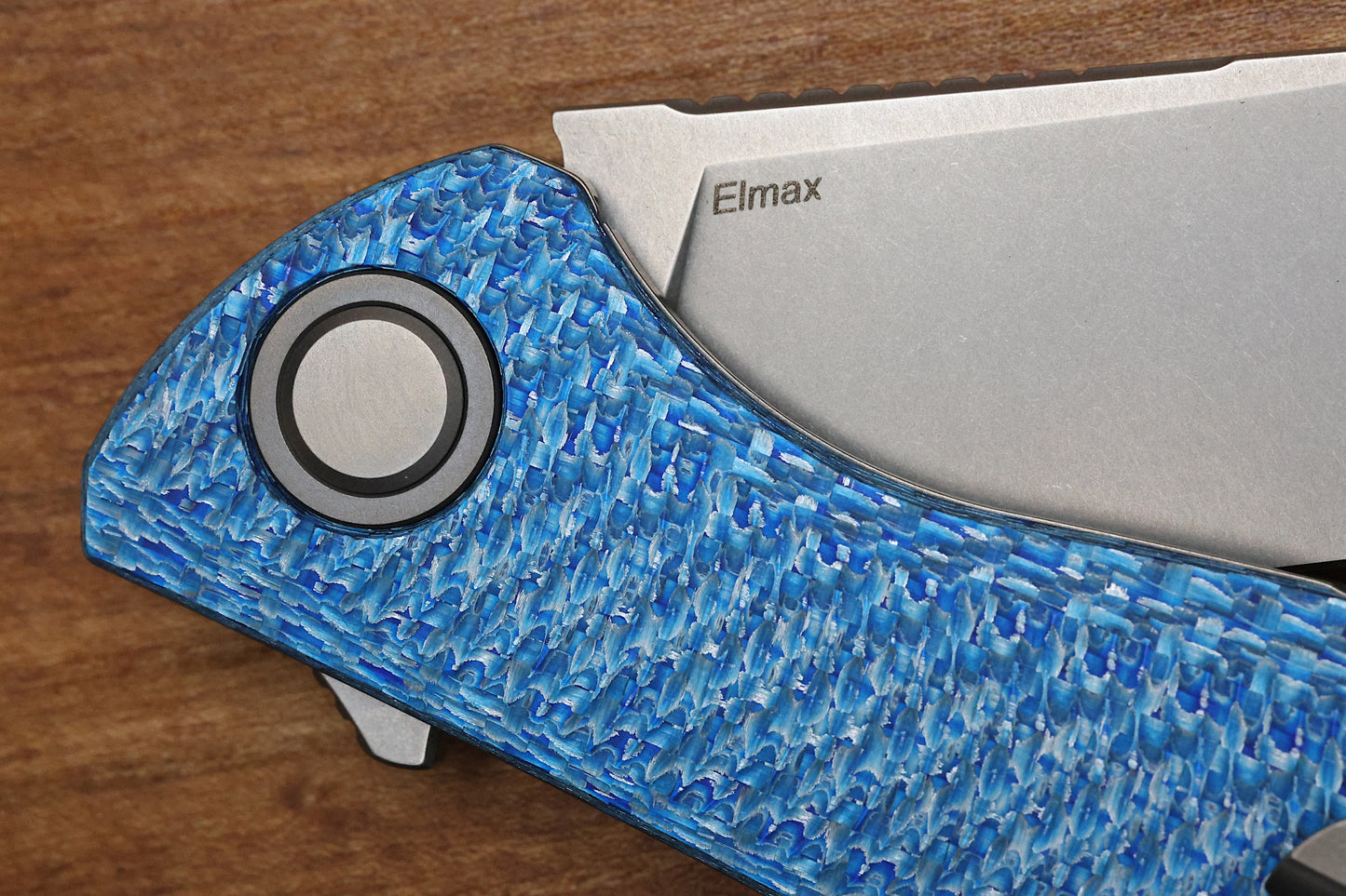 SHIROGOROV F3 - ELMAX BLADE - BLUE ALUTEX HANDLE - MRBS
