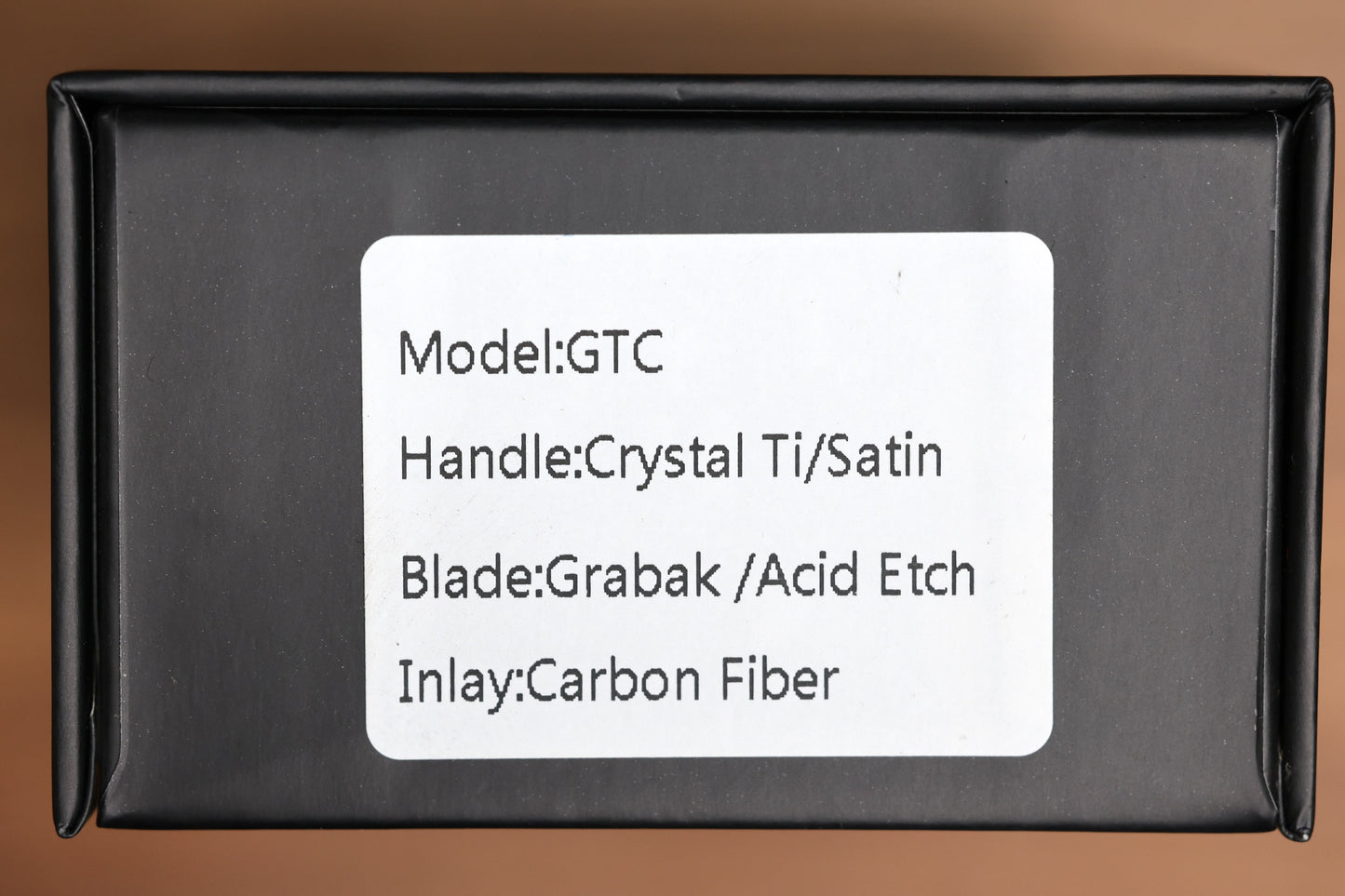 YAN'S GTC CABOT CRYSTAL TITANIUM CARBON FIBRE GRABAK DAMASTEEL BLADE