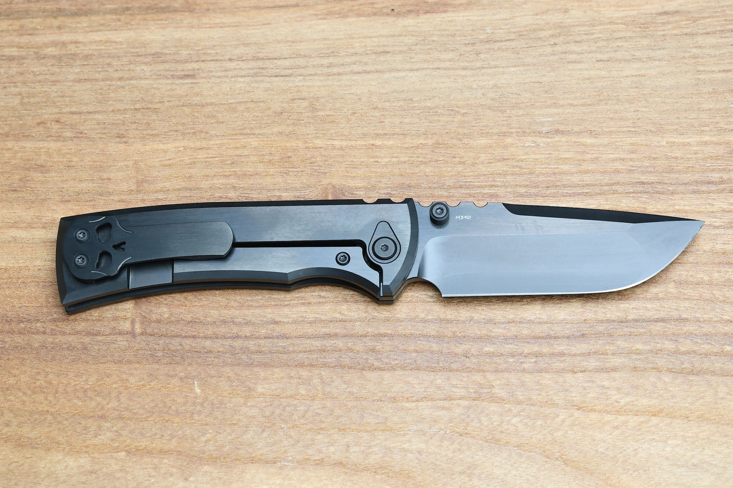 CHAVES KNIVES REDENCION 229 INTEGRAL PVD FRAME LOCK TITANIUM KNIFE 3.75" SATIN PVD M390 DROP POINT