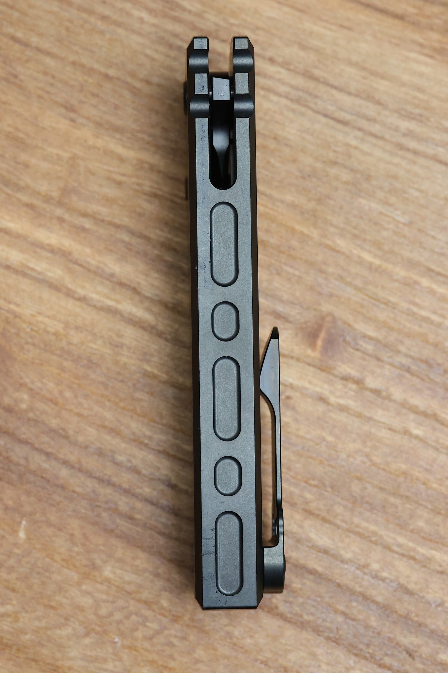 CHAVES KNIVES REDENCION 229 INTEGRAL PVD FRAME LOCK TITANIUM KNIFE 3.75" SATIN PVD M390 DROP POINT