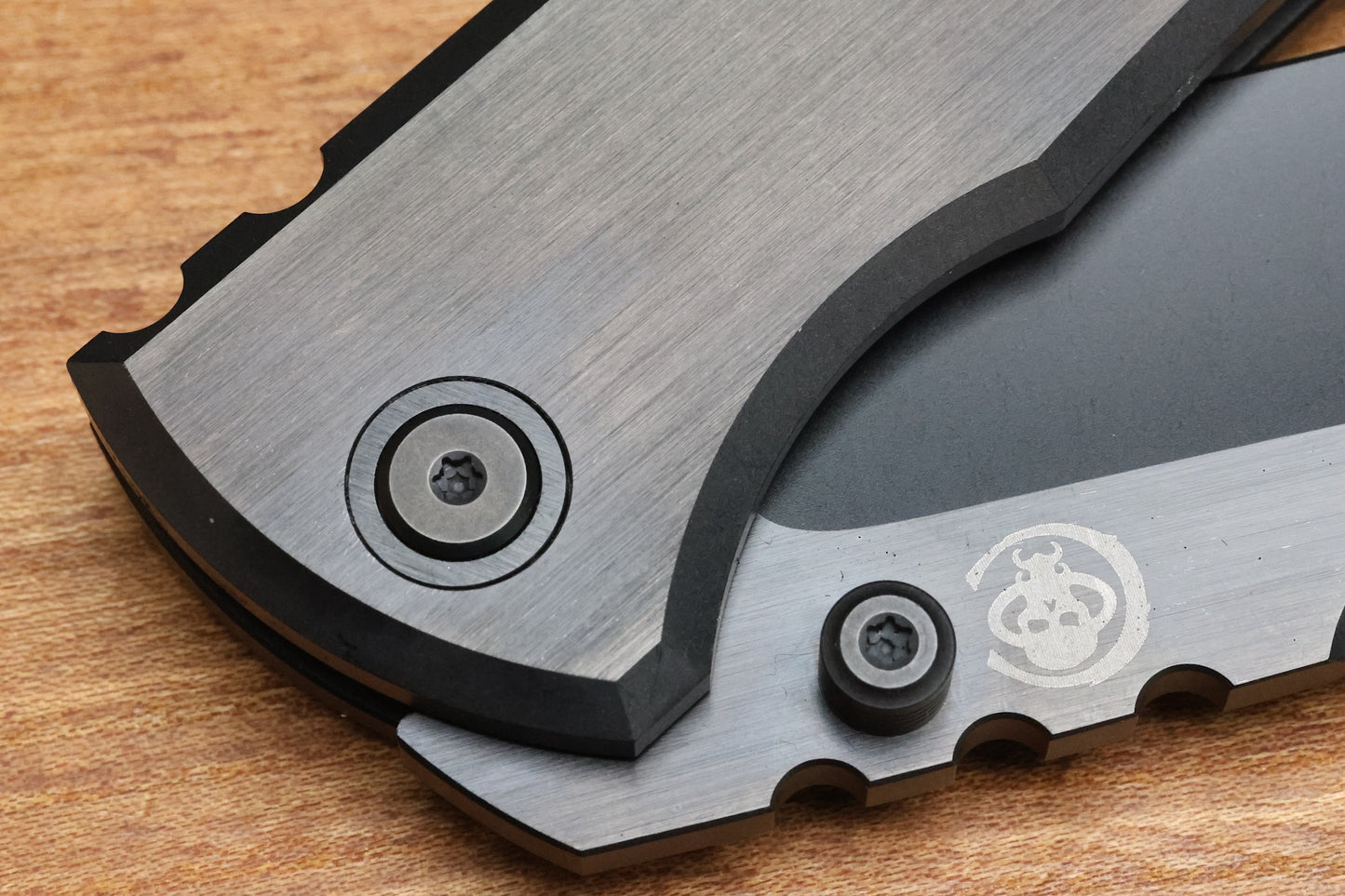 CHAVES KNIVES REDENCION 229 INTEGRAL PVD FRAME LOCK TITANIUM KNIFE 3.75" SATIN PVD M390 DROP POINT