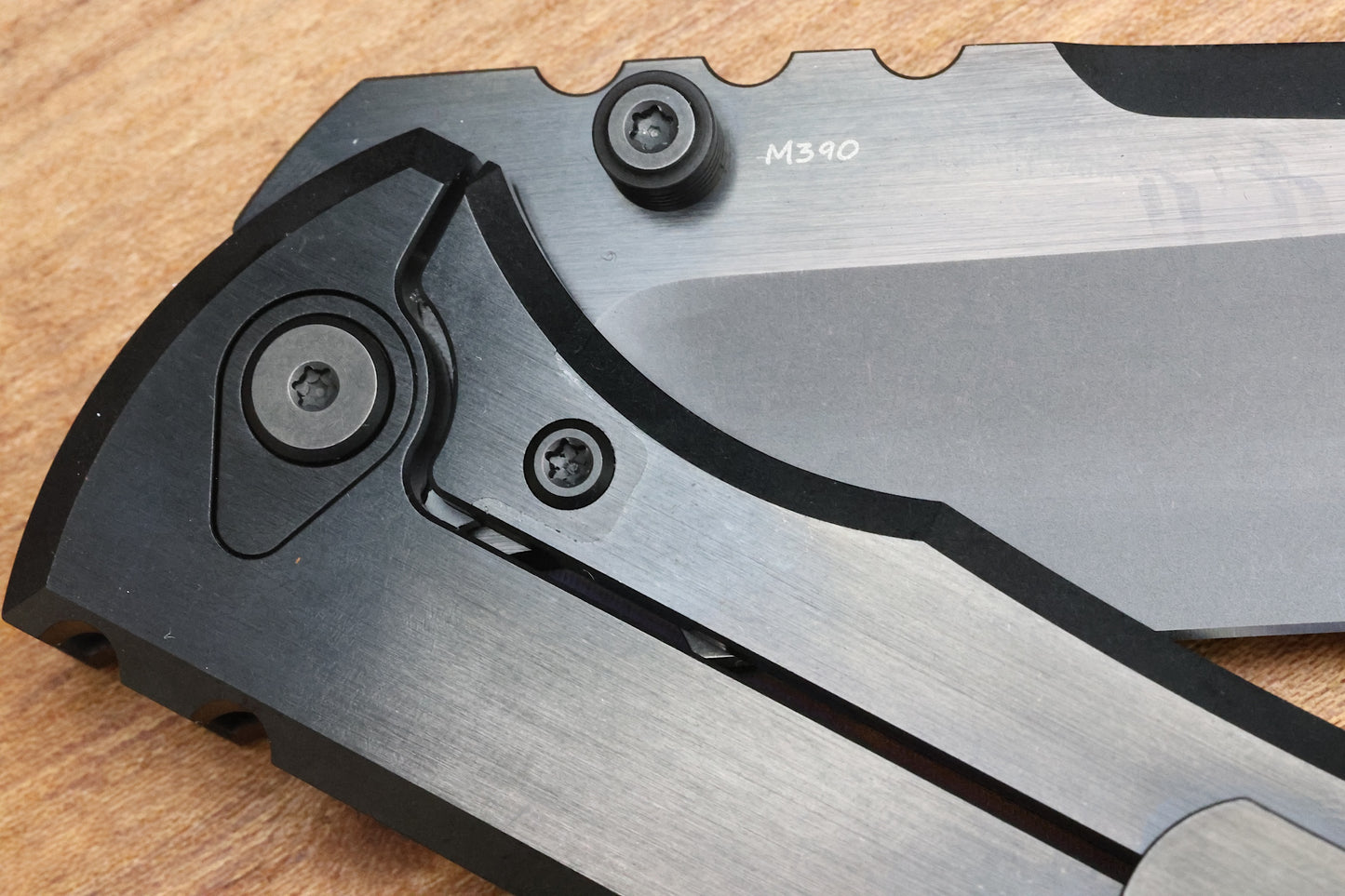 CHAVES KNIVES REDENCION 229 INTEGRAL PVD FRAME LOCK TITANIUM KNIFE 3.75" SATIN PVD M390 DROP POINT
