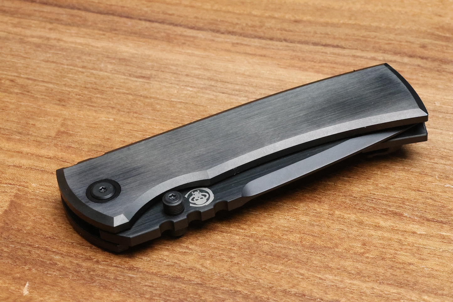 CHAVES KNIVES REDENCION 229 INTEGRAL PVD FRAME LOCK TITANIUM KNIFE 3.75" SATIN PVD M390 DROP POINT
