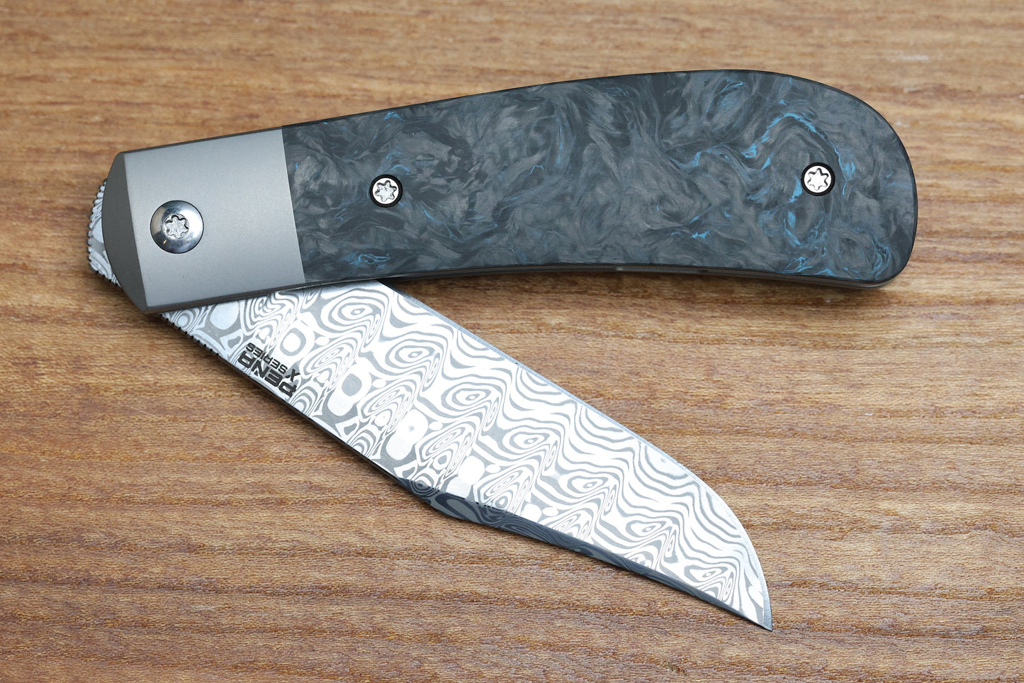 PENA X SERIES LANNY - BLUE DARK MATTER FAT CARBON DAMASTEEL
