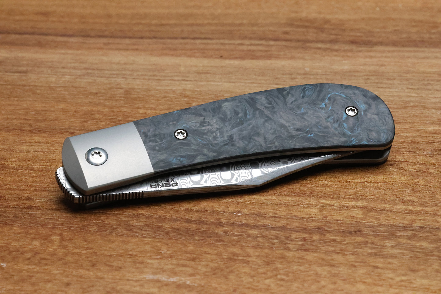 PENA X SERIES LANNY - BLUE DARK MATTER FAT CARBON DAMASTEEL