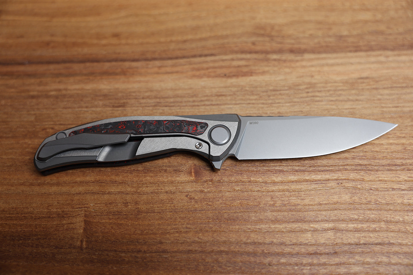 SHIROGOROV HATI GEN 3 – M390 BLADE – RED TECHNOCARBO – MRBS