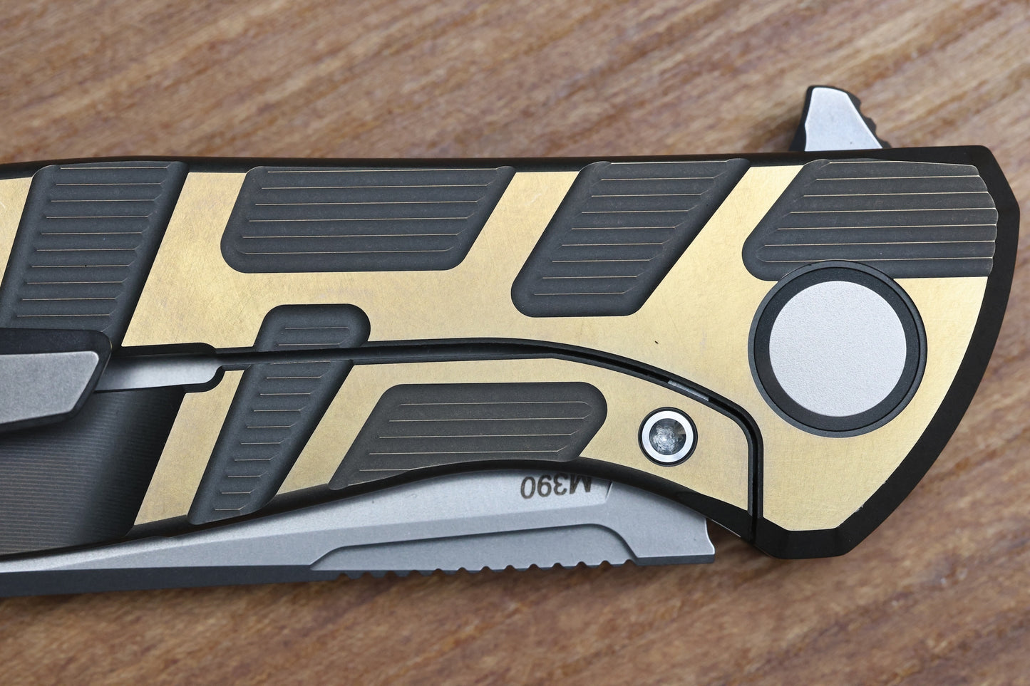 SHIROGOROV F95 T PATTERN GEN. 4 - BRONZE TITANIUM HANDLE - M390 BLADE - MRBS