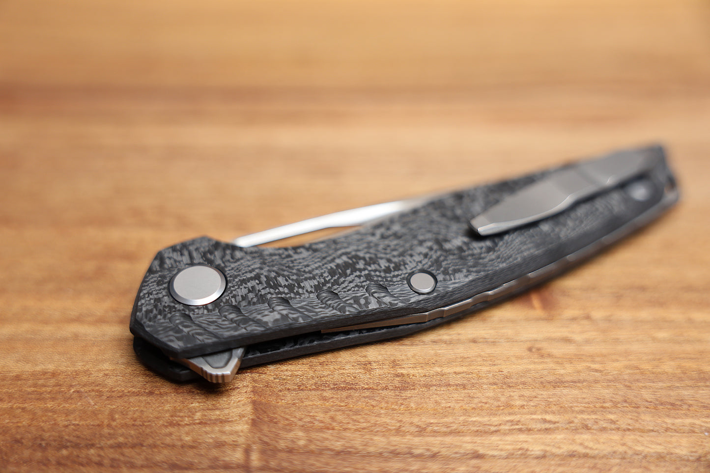 SHIROGOROV 111 GEN 5.1 – M390 BLADE – MARBLE CARBON FIBER HANDLE – MRBS