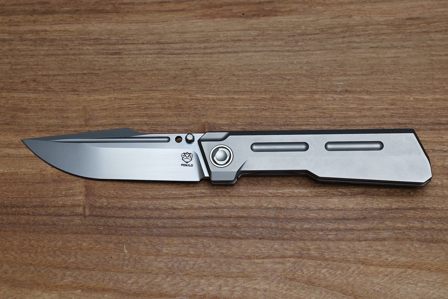 POIKILO BLADE MARLIN STANDARD 1 PEARLESCENT STONEWASH W/ TITANIUM HANDLES & M398