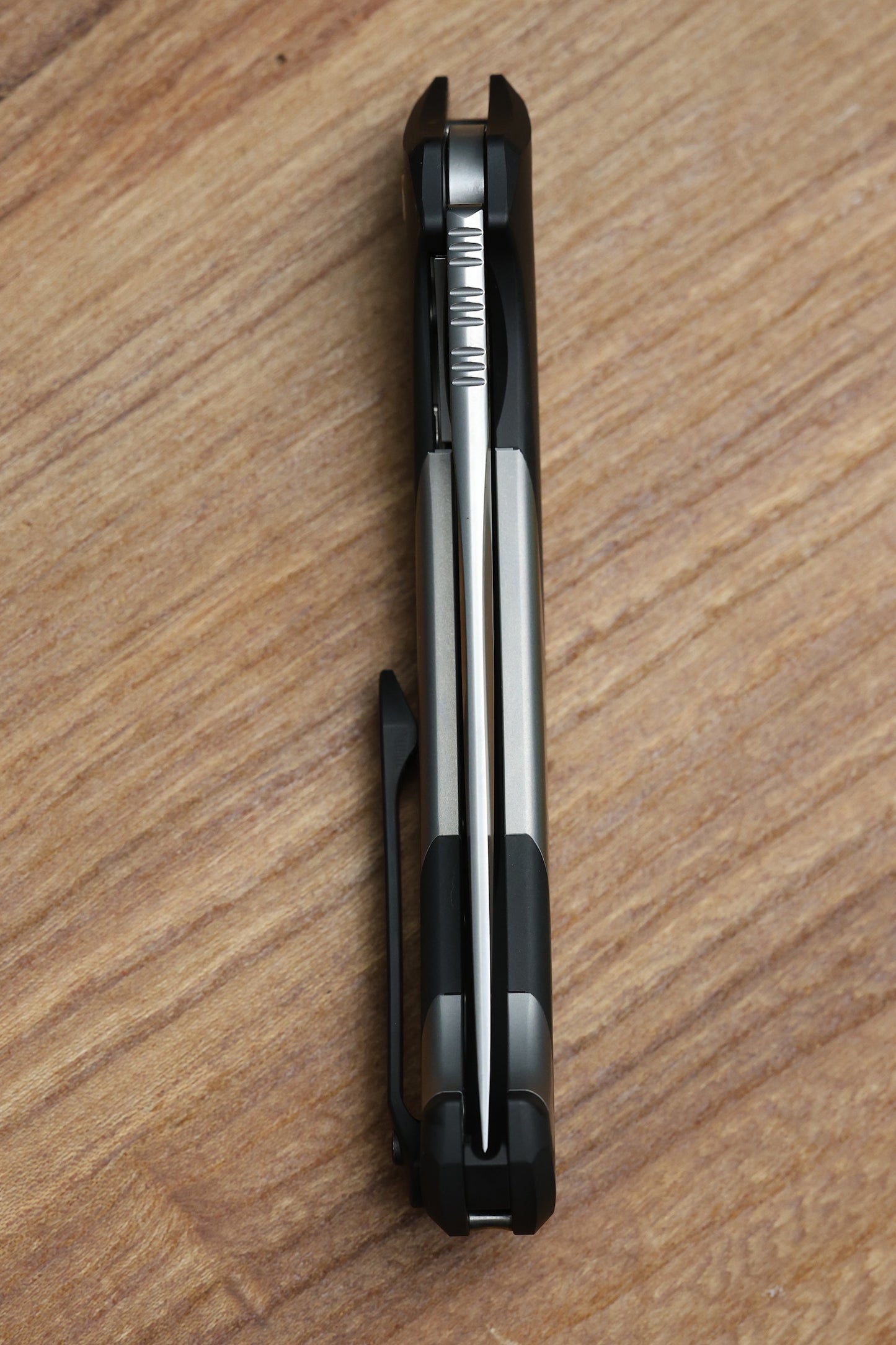 POIKILO BLADE ORCA STANDARD W/ TITANIUM HANDLES & PEARLESCENT STONEWASH M398