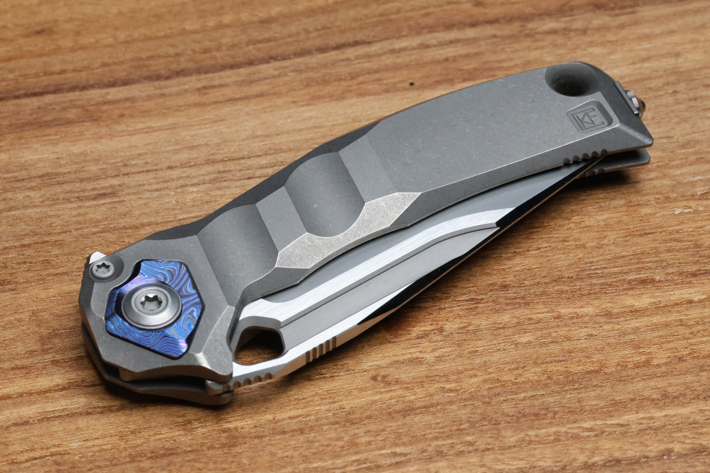 CUSTOM KNIFE FACTORY & ANTHONY MARFIONE COLLABORATION RATAX - ZIRCUTI ACCENTS AND M398 (PREOWNED)