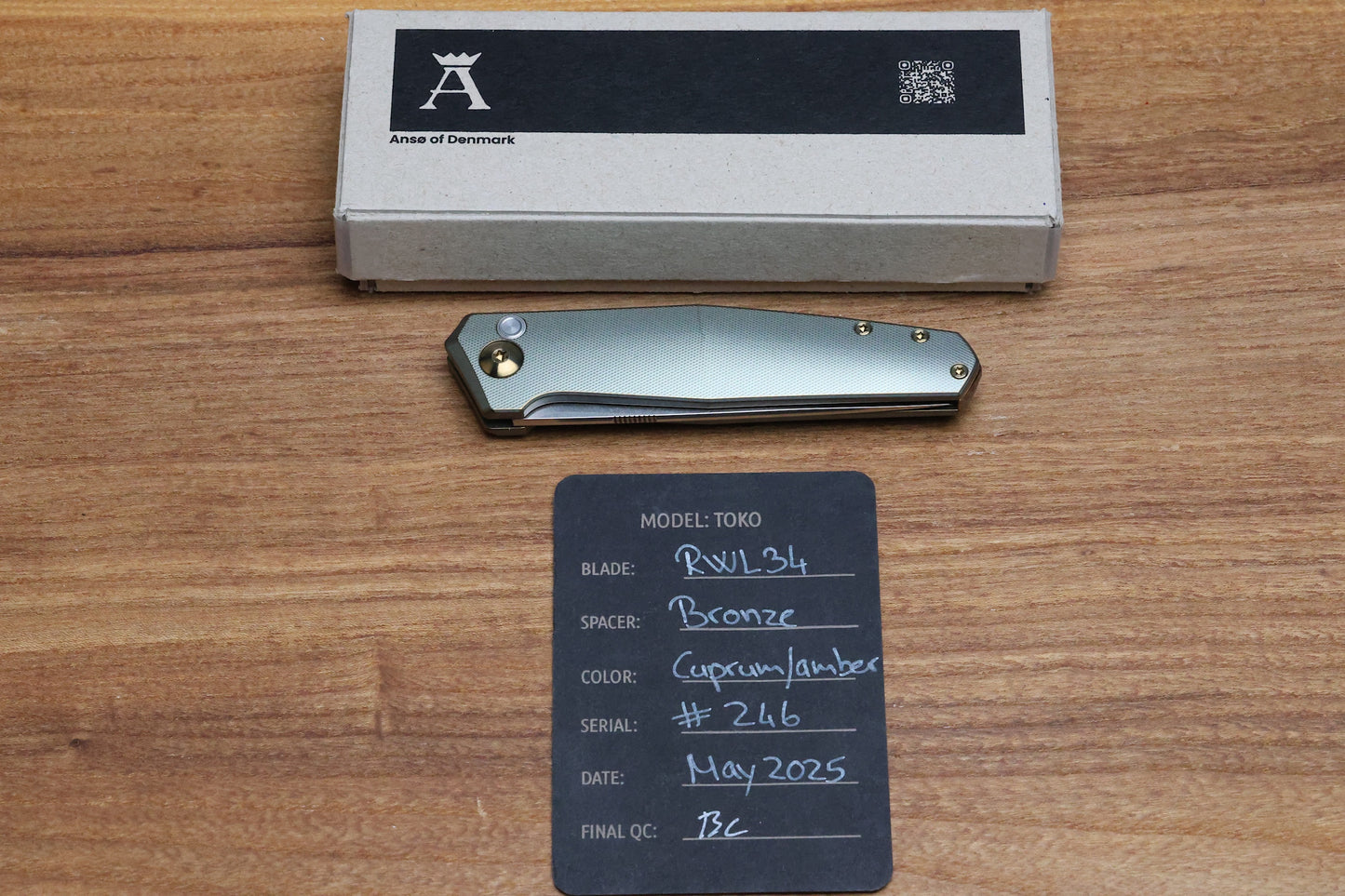 ANSO OF DENMARK - TOKO TITANIUM CUPRUM - RWL34