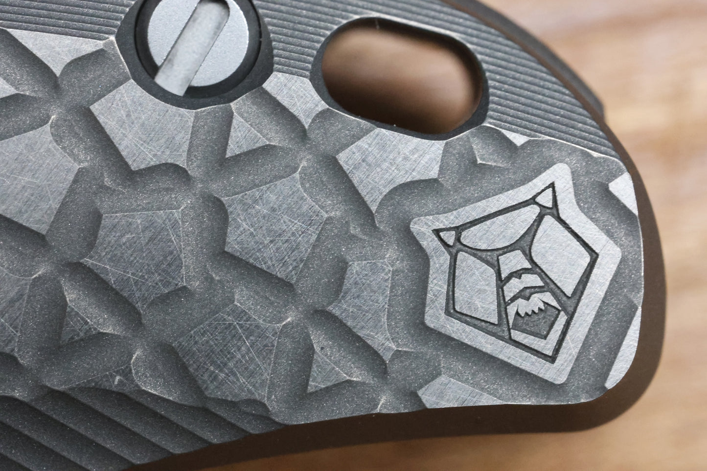 SHIROGOROV STELLAR BEAR PATTERN – TITANIUM HANDLE – M390 BLADE – MRBS