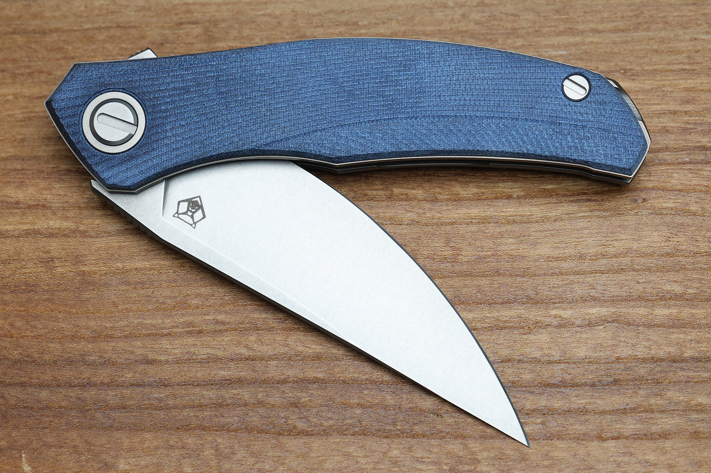 SHIROGOROV URSUS Q95 - BLUE MICARTA HANDLE - ELMAX BLADE - MRBS