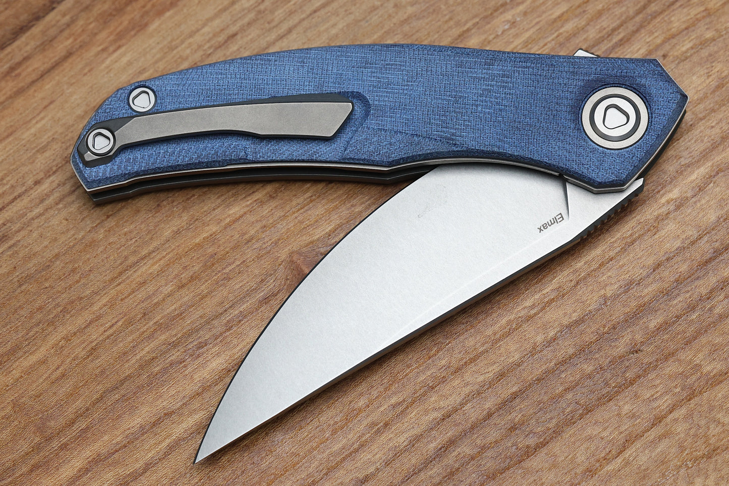 SHIROGOROV URSUS Q95 - BLUE MICARTA HANDLE - ELMAX BLADE - MRBS