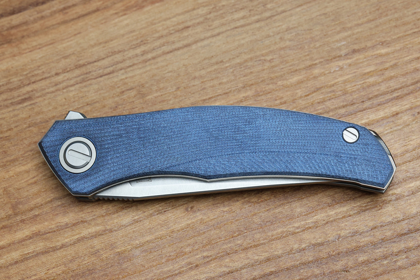 SHIROGOROV URSUS Q95 - BLUE MICARTA HANDLE - ELMAX BLADE - MRBS
