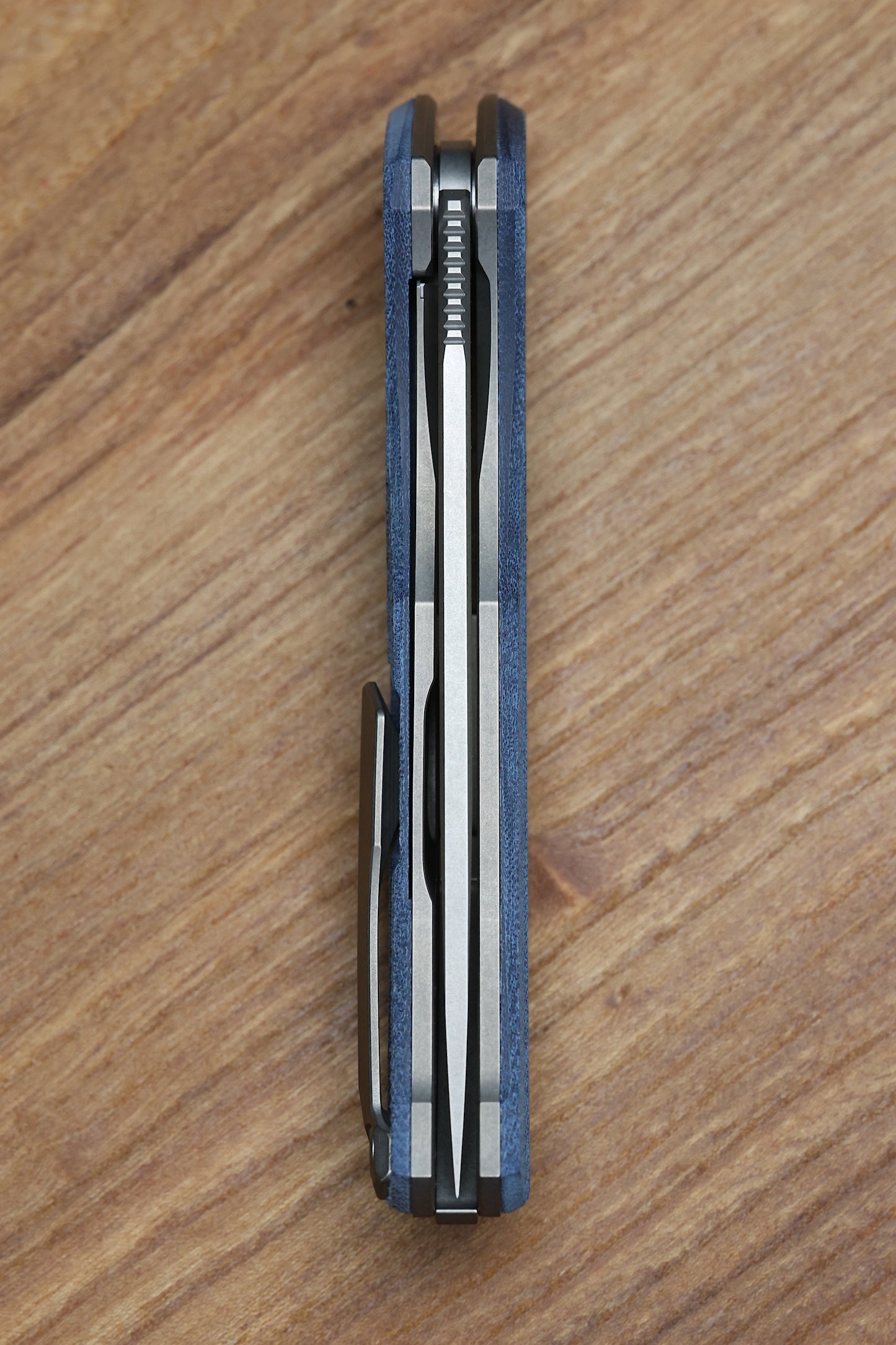 SHIROGOROV URSUS Q95 - BLUE MICARTA HANDLE - ELMAX BLADE - MRBS