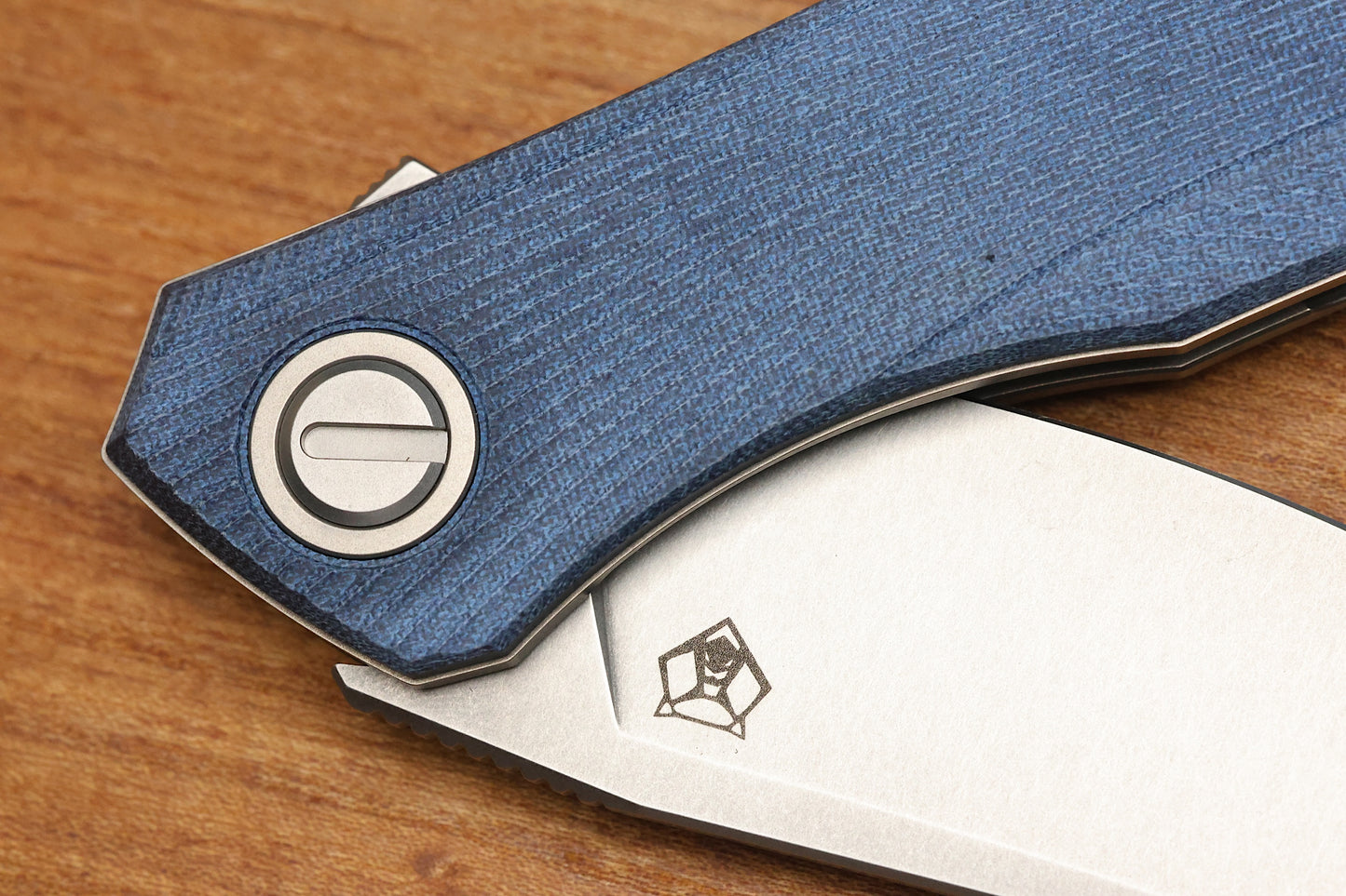 SHIROGOROV URSUS Q95 - BLUE MICARTA HANDLE - ELMAX BLADE - MRBS