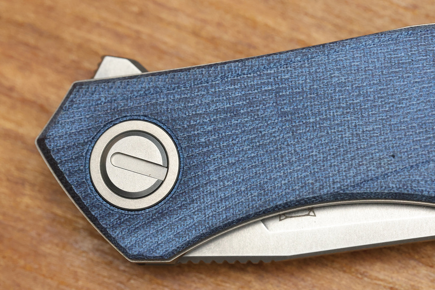 SHIROGOROV URSUS Q95 - BLUE MICARTA HANDLE - ELMAX BLADE - MRBS