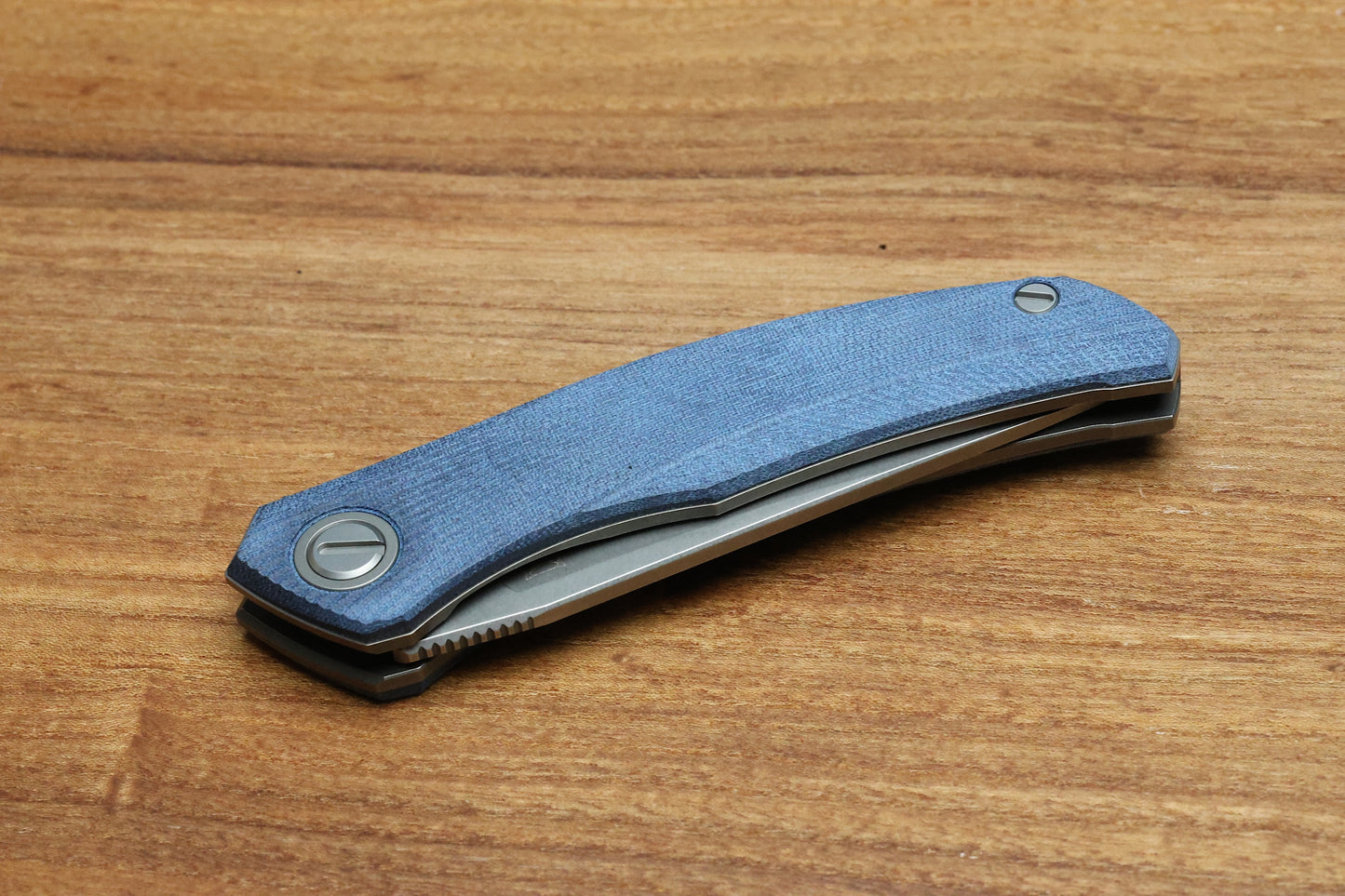SHIROGOROV URSUS Q95 - BLUE MICARTA HANDLE - ELMAX BLADE - MRBS