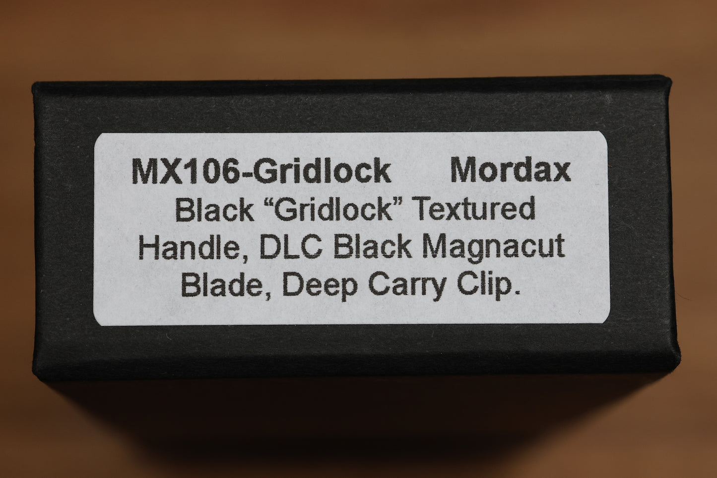 PRO-TECH MORDAX BLACK GRIDLOCK HANDLE W/ DLC MAGNACUT MX106-GRIDLOCK