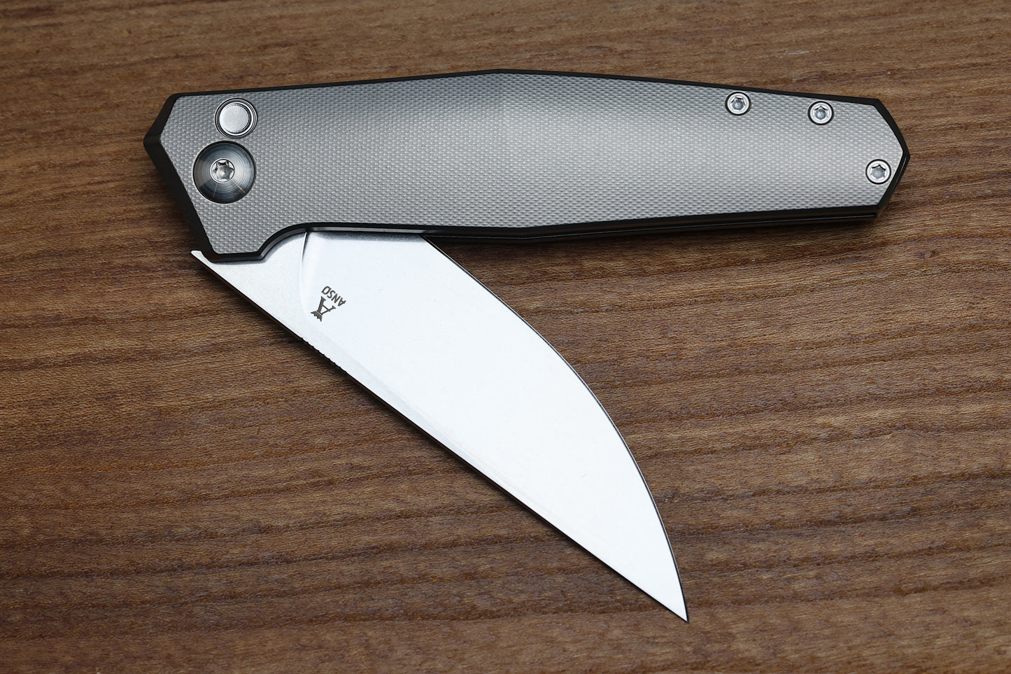 ANSO OF DENMARK - TOKO - GREY/SATIN TITANIUM HANDLE - RWL34 BLADE