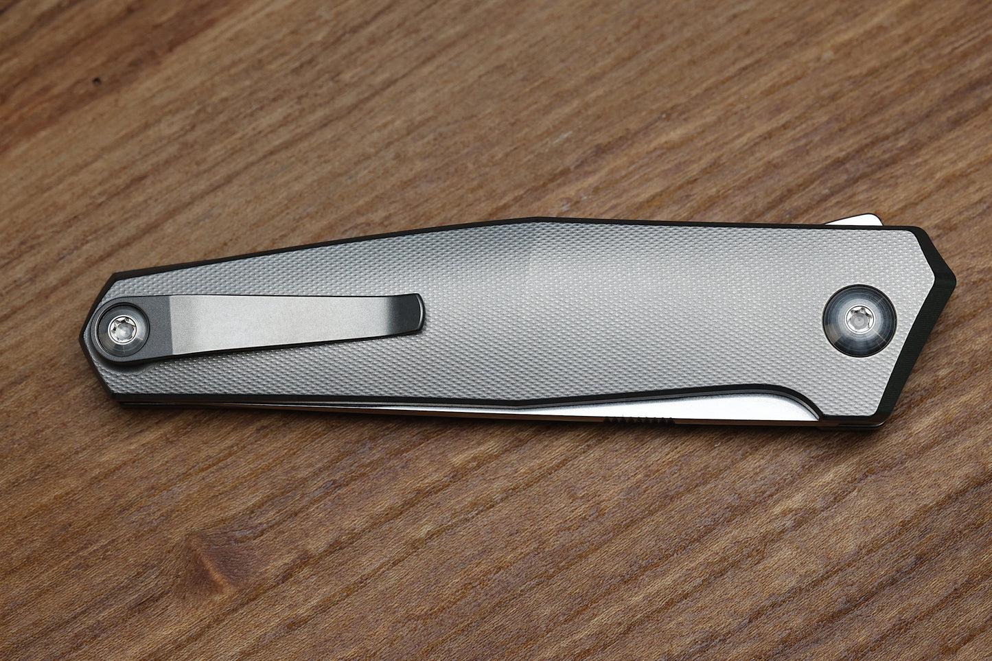 ANSO OF DENMARK - TOKO - GREY/SATIN TITANIUM HANDLE - RWL34 BLADE