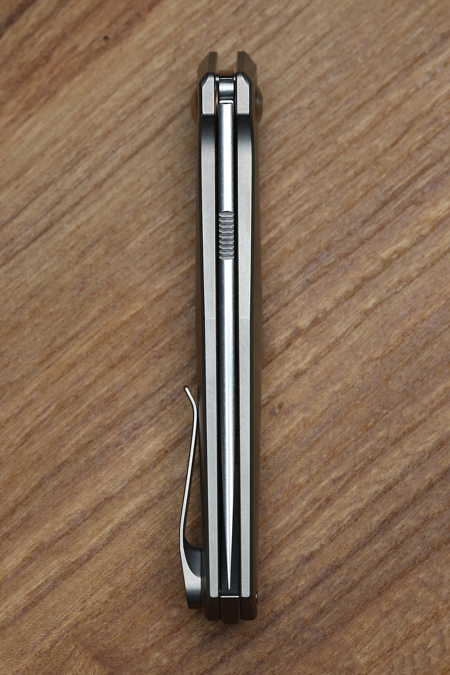 ANSO OF DENMARK - TOKO - GREY/SATIN TITANIUM HANDLE - RWL34 BLADE