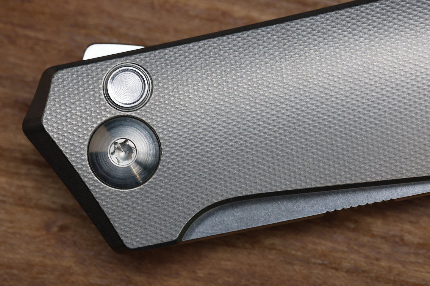 ANSO OF DENMARK - TOKO - GREY/SATIN TITANIUM HANDLE - RWL34 BLADE