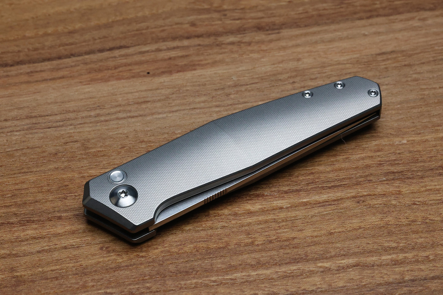 ANSO OF DENMARK - TOKO - GREY/SATIN TITANIUM HANDLE - RWL34 BLADE