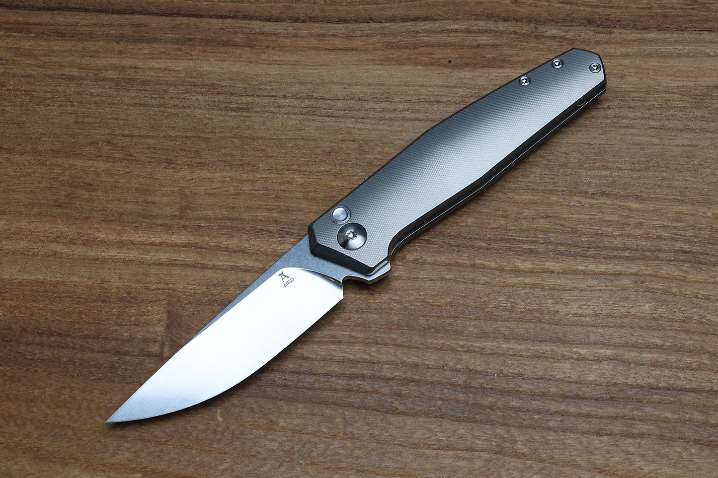 ANSO OF DENMARK - TOKO - GREY/SATIN TITANIUM HANDLE - RWL34 BLADE