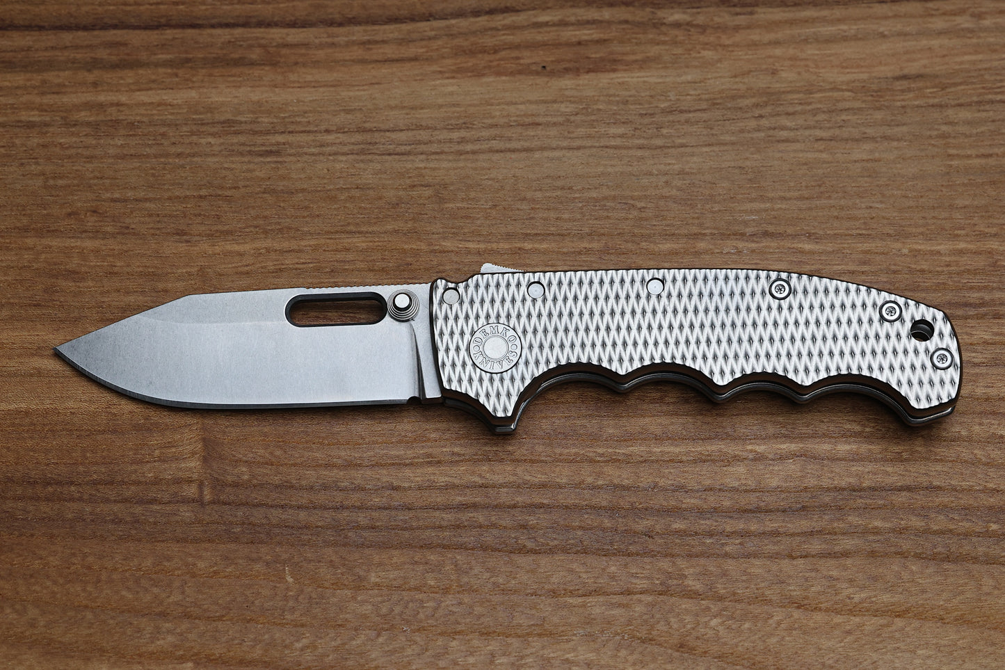 DEMKO KNIVES MG AD20 W/TEXTURED TITANIUM HANDLES & MAGNACUT CLIP POINT