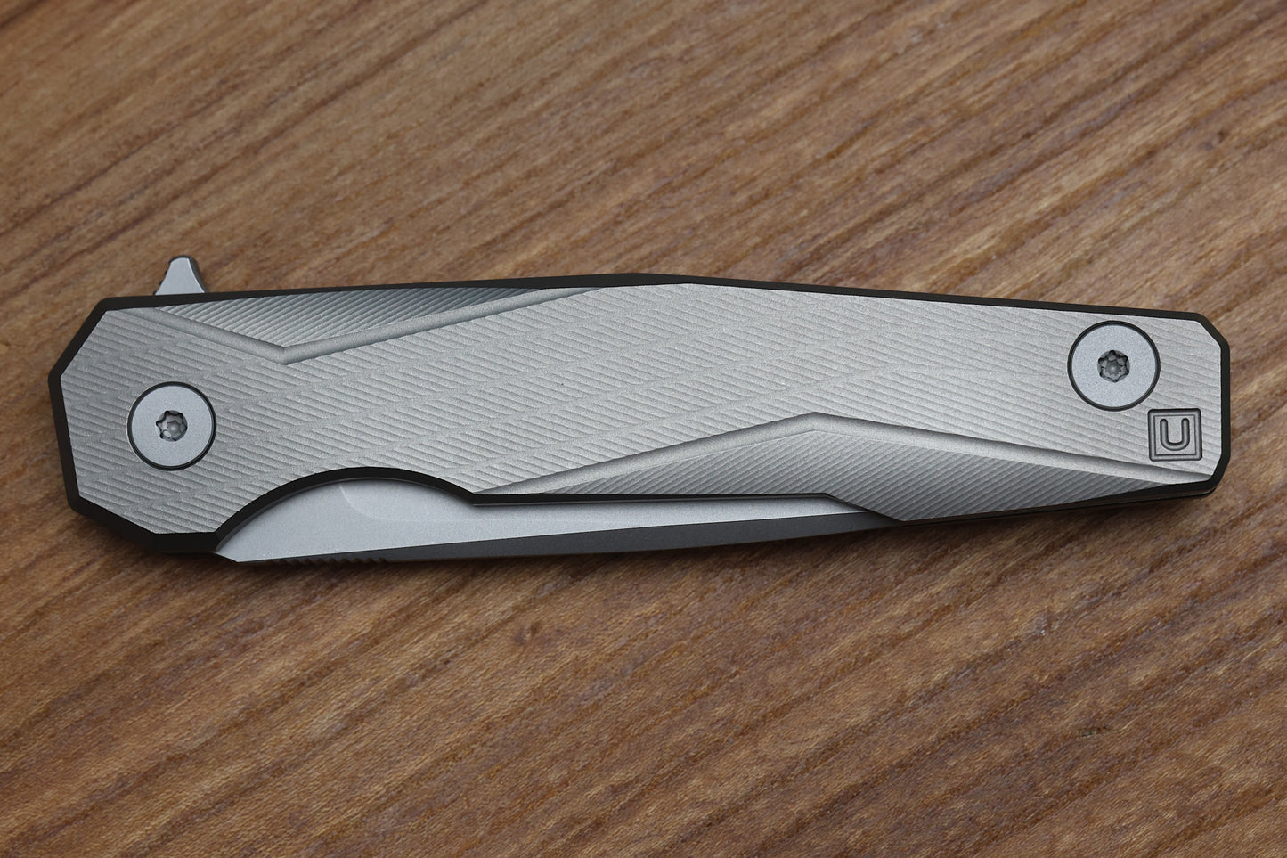 ULDANOV KNIVES R1 W/MILLED TITANIUM FRAME & MAGNACUT #123