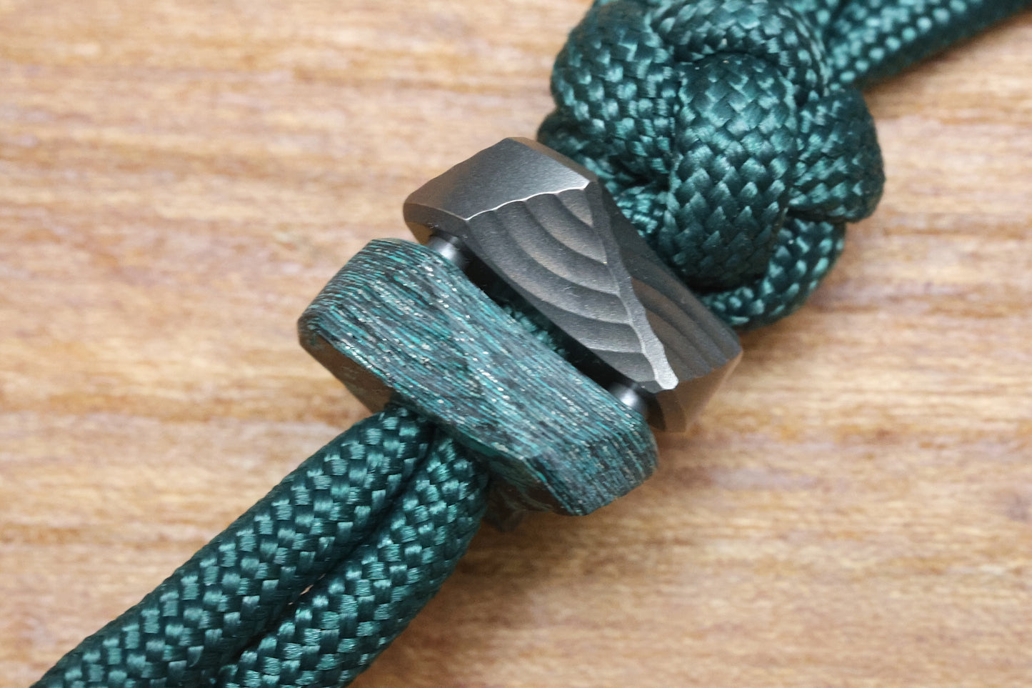 SHIROGOROV KNIVES QUANTUM TKM -TITANIUM W/TEAL MAGNETIC CARBOTI INLAY - S90V BLADE - SRRBS