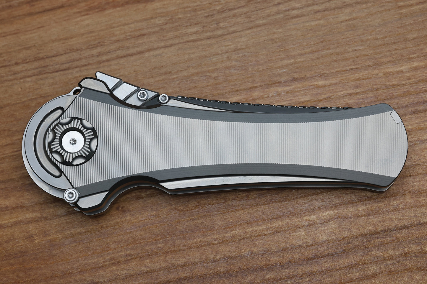 POIKILO BLADE AL-KHEM STANDARD 1 W/ TITANIUM HANDLES & PEARLESCENT STONEWASH M390