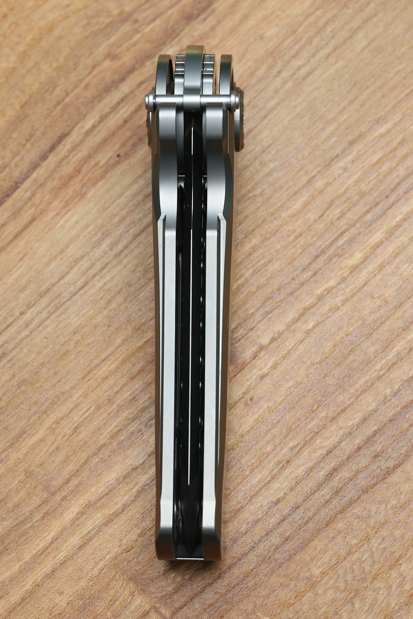 POIKILO BLADE AL-KHEM STANDARD 1 W/ TITANIUM HANDLES & PEARLESCENT STONEWASH M390