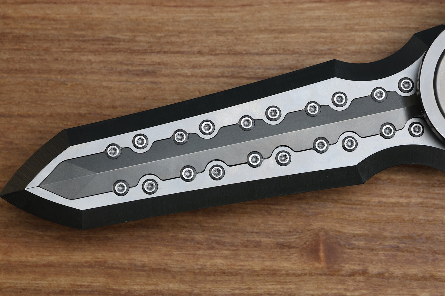 POIKILO BLADE AL-KHEM STANDARD 1 W/ TITANIUM HANDLES & PEARLESCENT STONEWASH M390