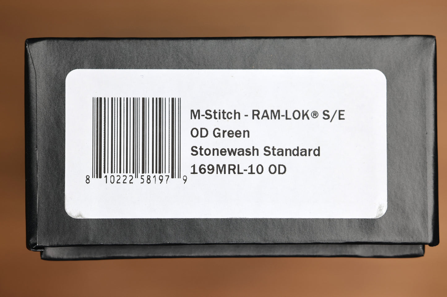 MICROTECH KNIVES MANUAL M-STITCH RAM LOK OD GREEN SMOOTH ALUMINUM HANDLES & STONEWASH M390MK 169MRL-10OD
