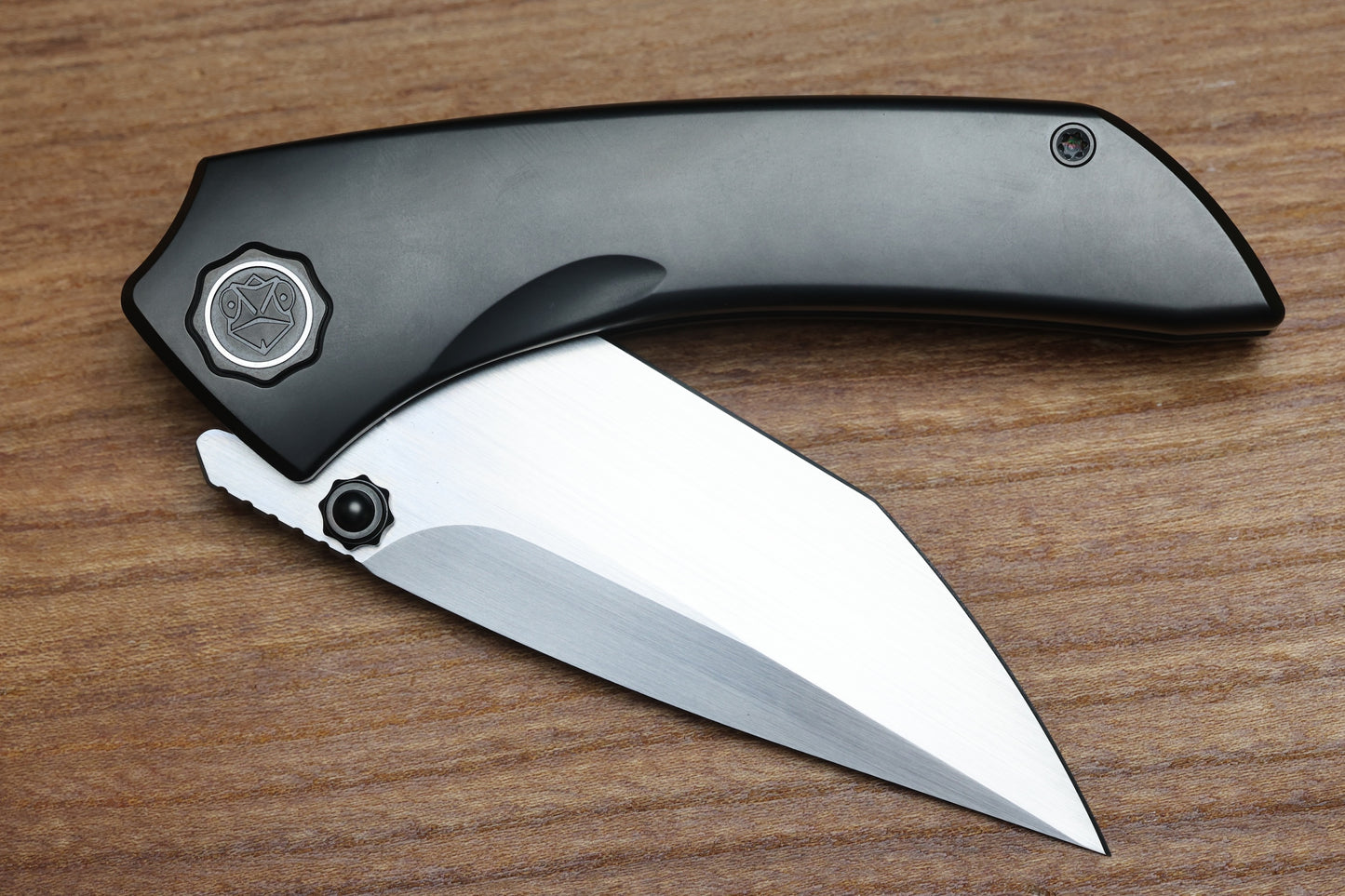 POIKILO BLADE TUNA MIDTECH W/ DLC TITANIUM HANDLES & MIRROR STONEWASH M398