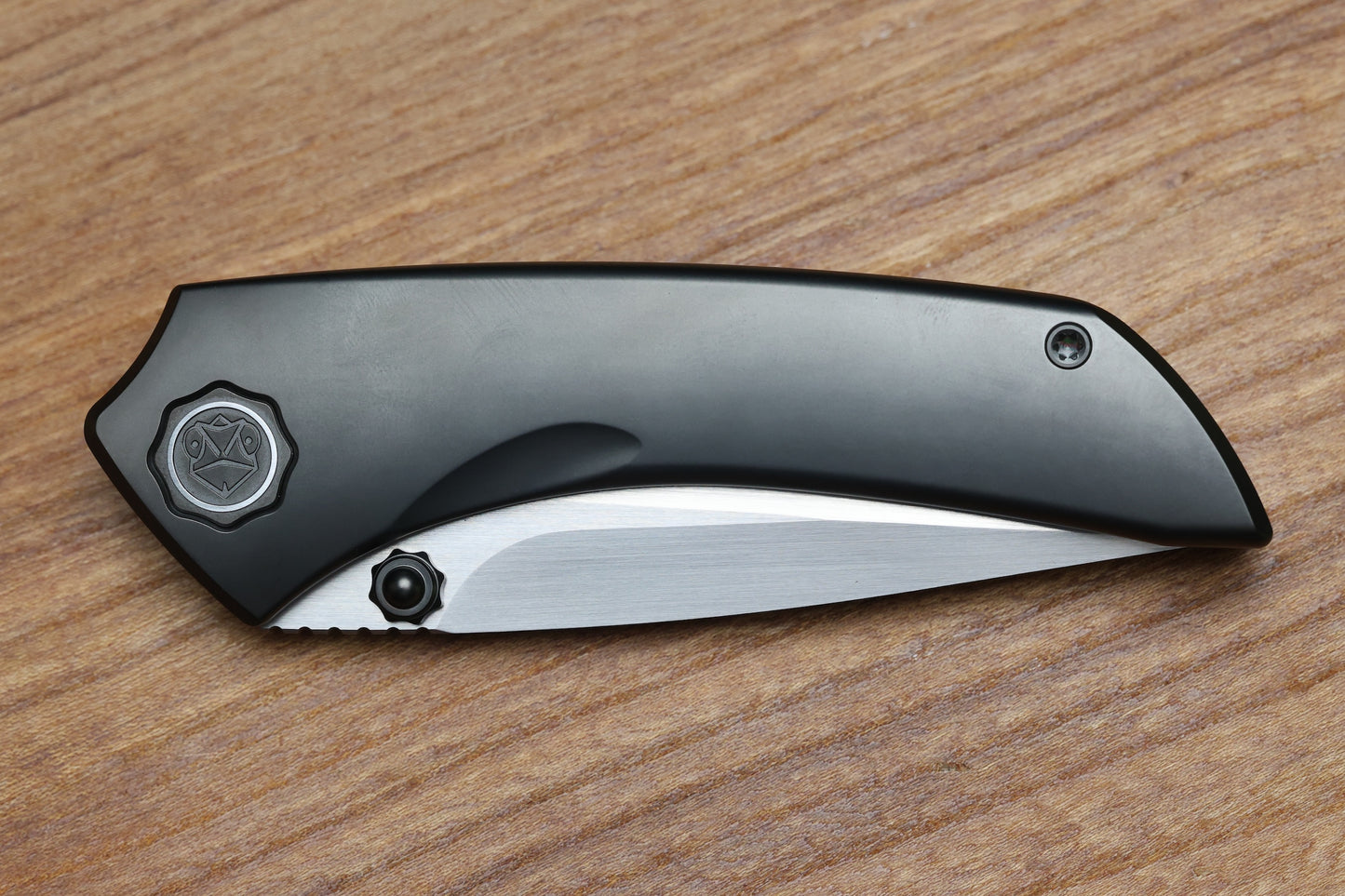 POIKILO BLADE TUNA MIDTECH W/ DLC TITANIUM HANDLES & MIRROR STONEWASH M398
